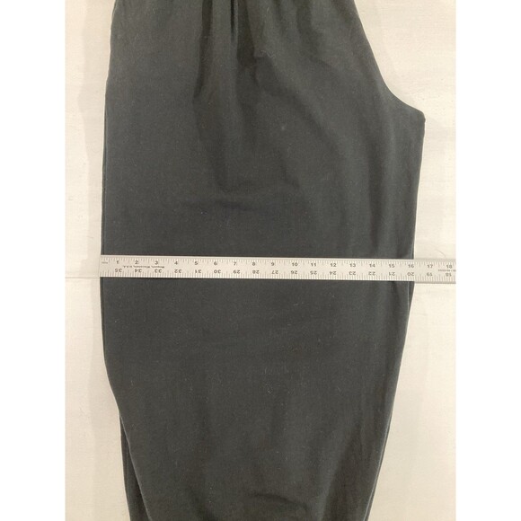 Garnet Hill Harem Pants Women’s L Black High Rise Lounge Jogger Athleisure - Picture 11 of 13